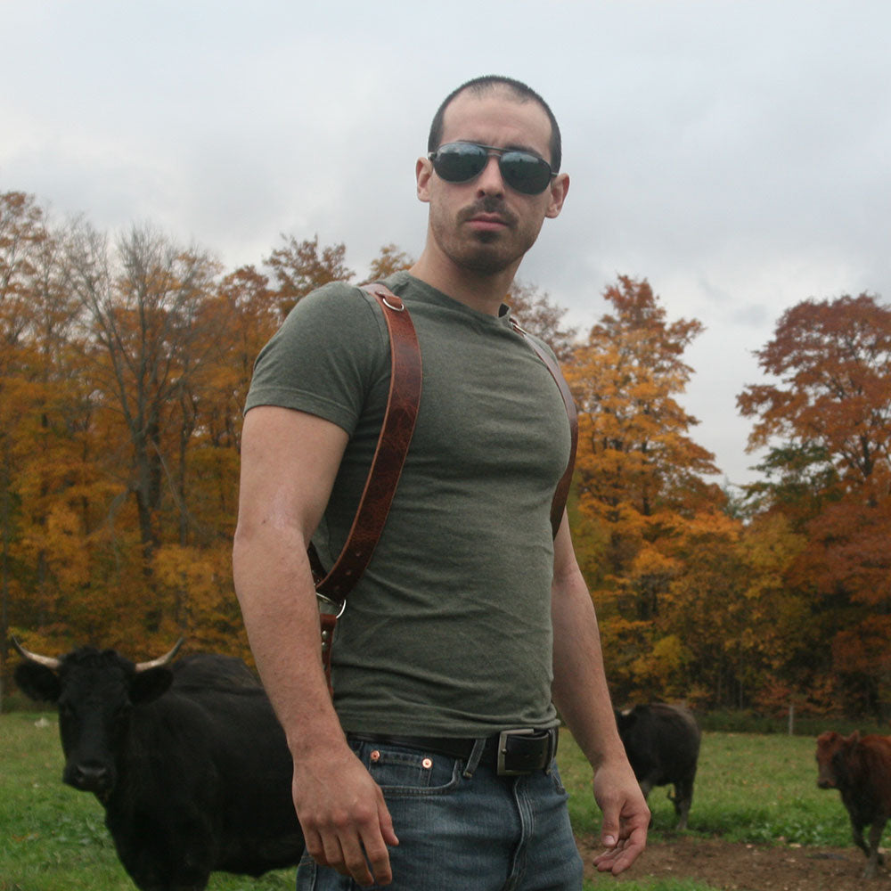 Dual Camera Strap - Vintage Buffalo