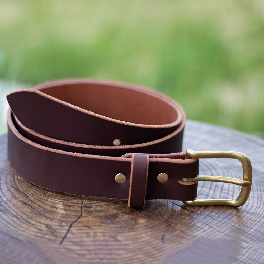 Dark Chocolate - Water Buffalo Belt