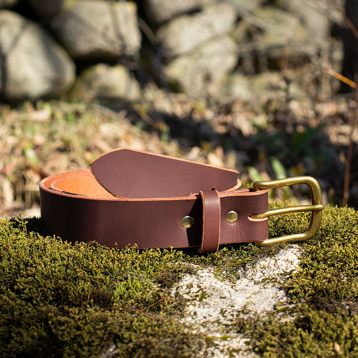 Dark Chocolate - Water Buffalo Belt