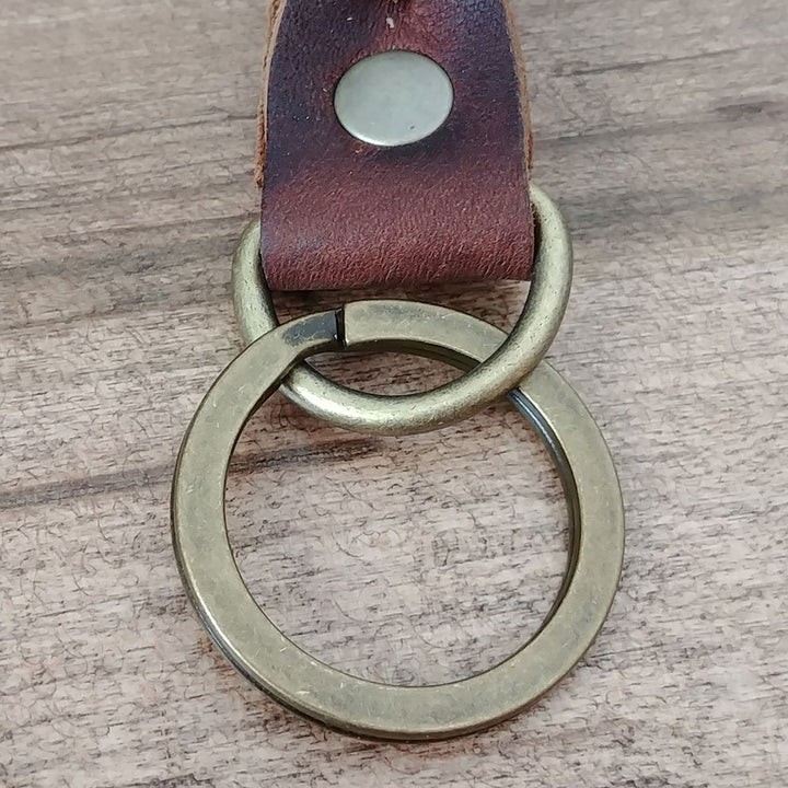 Leather Braided Key Chain - The Grizzly