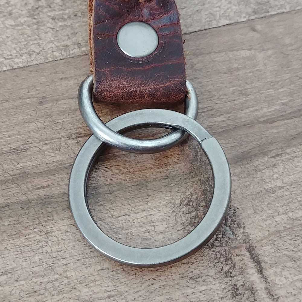 Leather Braided Key Chain - The Grizzly
