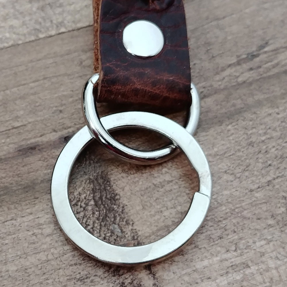 Leather Braided Key Chain - The Grizzly