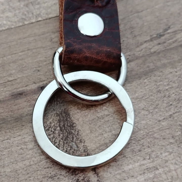Leather Braided Key Chain - The Grizzly