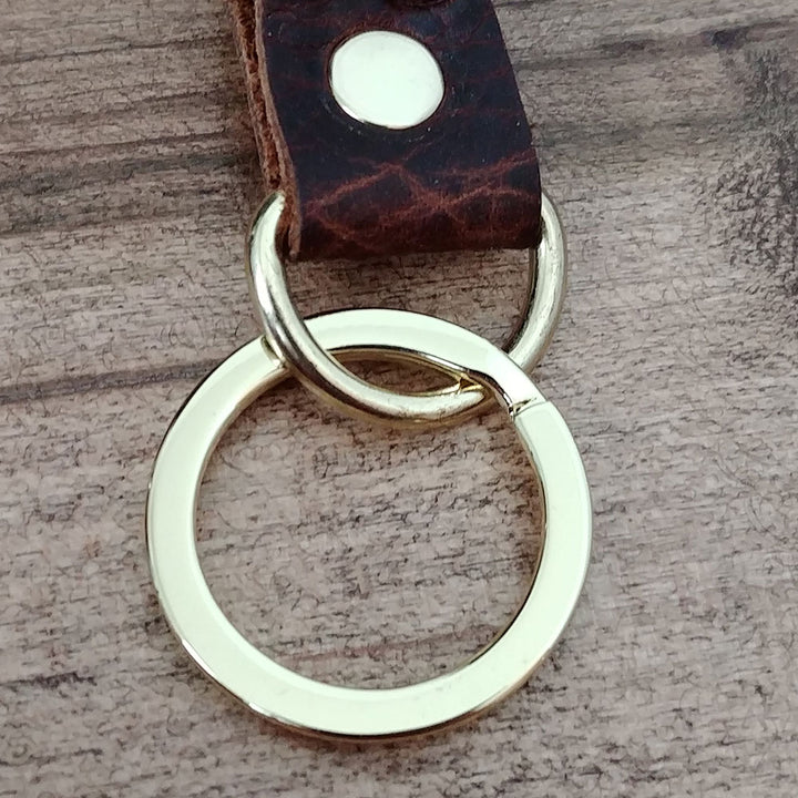 Leather Braided Key Chain - The Grizzly