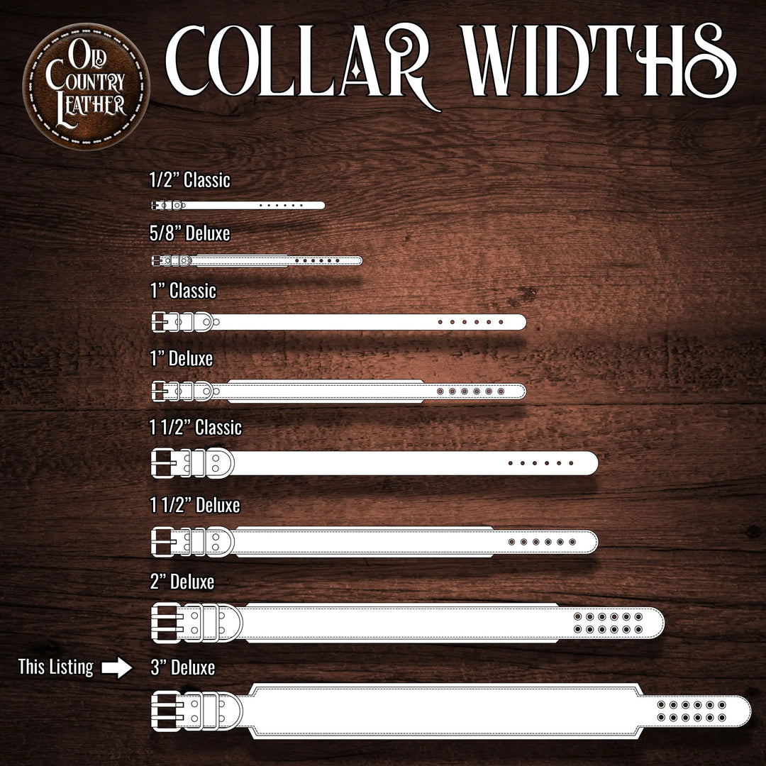 Artisan Series - Deluxe 3 inch wide Collar