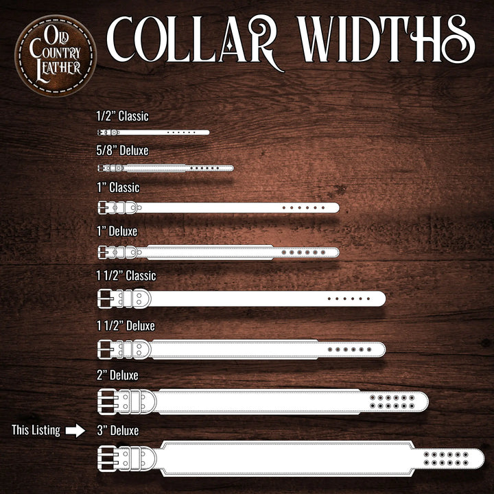 Artisan Series - Deluxe 3 inch wide Collar