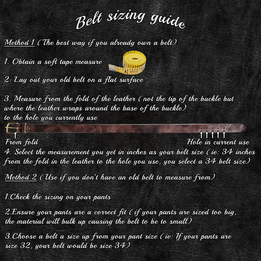 Easiest Way To Measure Your Belt Size - Belt Size Chart